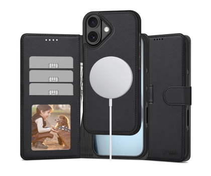 Etui do telefonów TECH-PROTECT Wallet Magsafe do Iphone 17 Matte Black 5906302330379